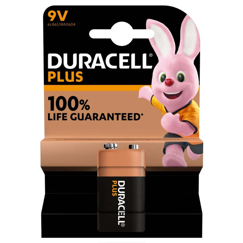 DURACELL 9 VOLT PLUS POWER blister da 1