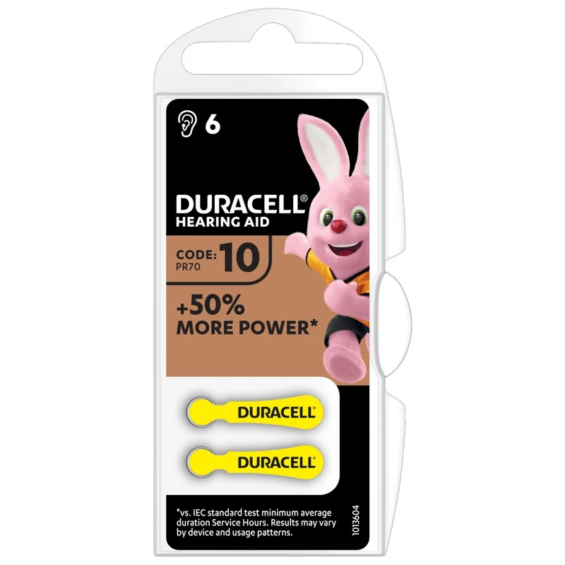 DURACELL DA10 PER APPARECCHI ACUSTICI BLISTER DA 6