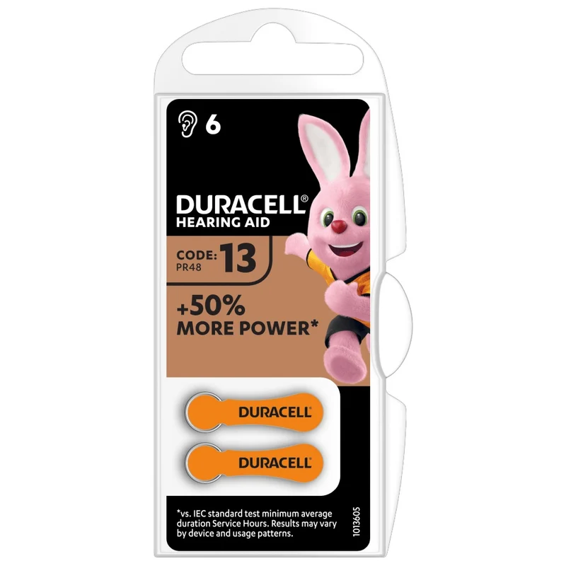 DURACELL DA13 PER APPARECCHI ACUSTICI BLISTER DA 6