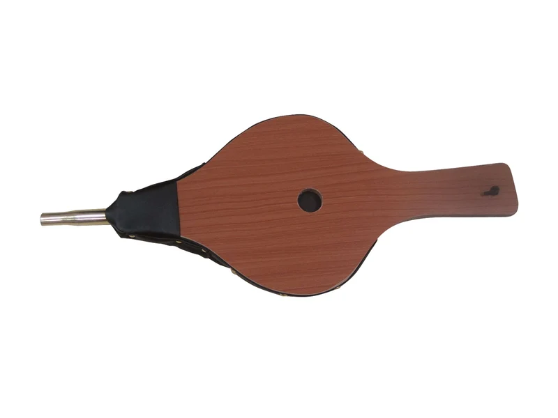 Soffietto in legno 49x18cm e bocchetta in metallo per caminetti barbecue e stufe