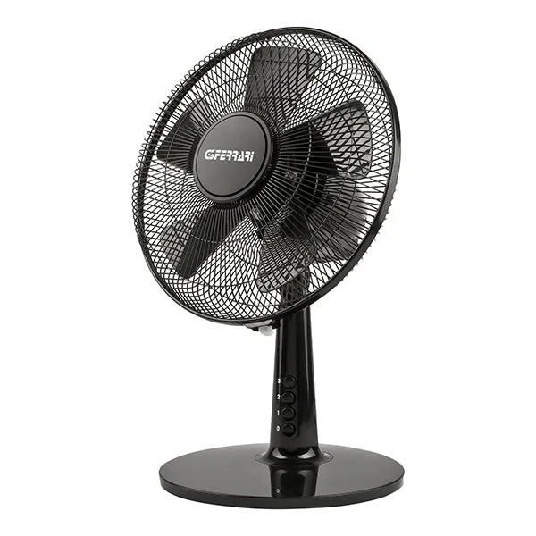 Ventilatore da tavolo Total Black 30 - 3 velocità - 35 W - pala diametro 30 cm - nero - G3 Ferrari