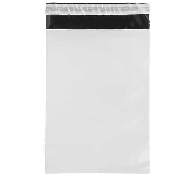 Sacchetto - per corrieri - 22 x 32 x 5 cm - PE - bianco - conf. 100 pezzi