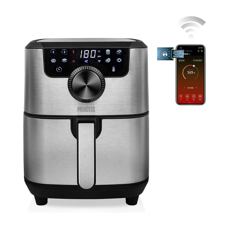 Friggitrice Ad Aria In Acciaio Inox 4,5l 1500w