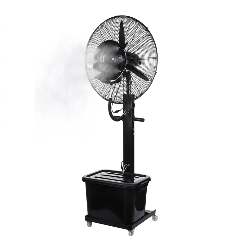 Ventilatore Nebulizzatore Industriale 230W con Pale in Alluminio 65 cm - 3 Velocità di Oscillazione