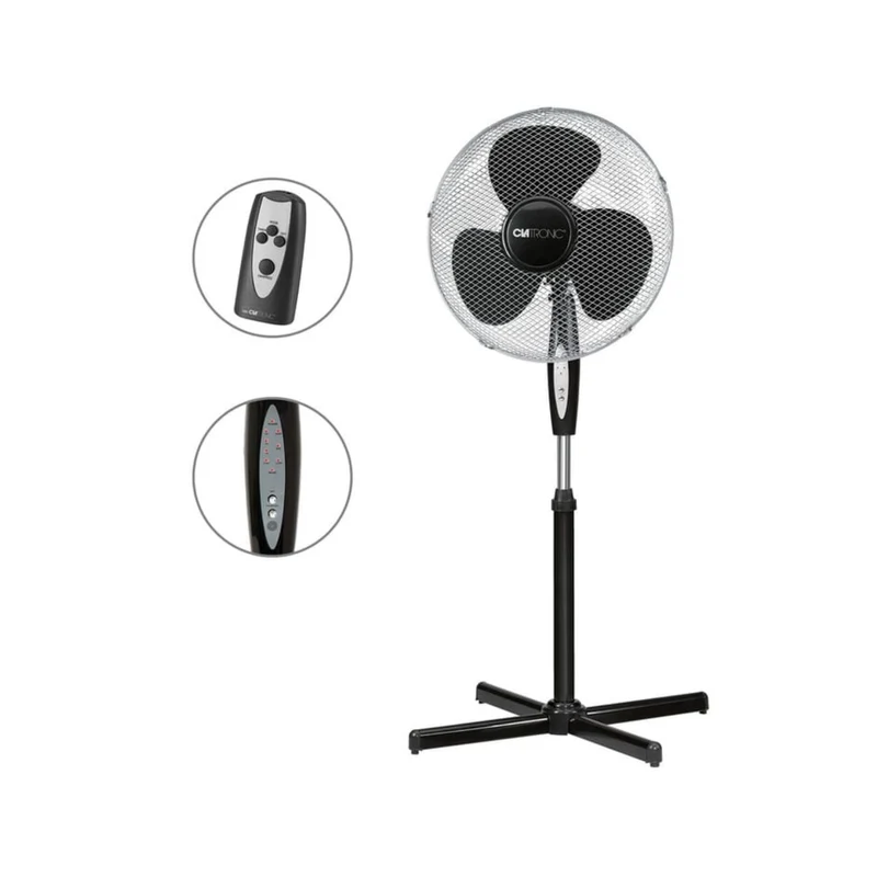 Ventilatore a Cavalletto Oscillante 40 cm con Telecomando