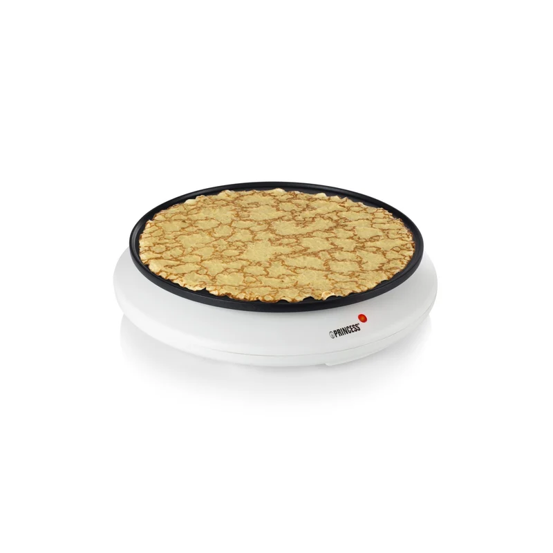 Crepiera Elettrica Antiaderente Con Spatola In Legno 30cm 1100w
