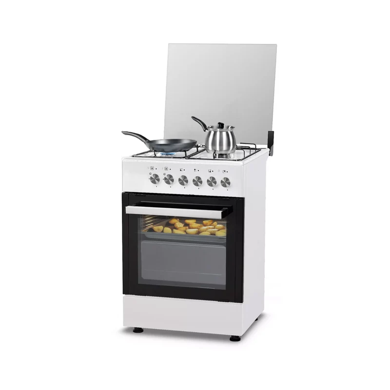 Cucina 60cm con 4 Fuochi e Forno Elettrico 1900W – Classica e Potente