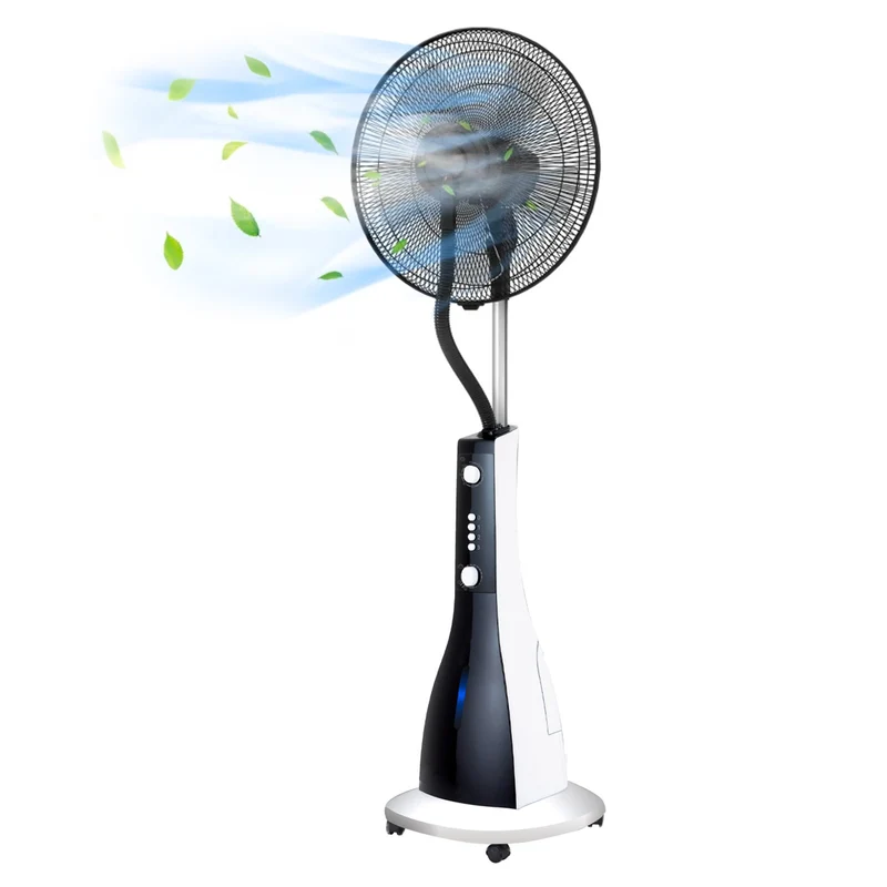 Ventilatore Nebulizzatore a Colonna 90W 3L, 5 Pale, Timer Regolabile