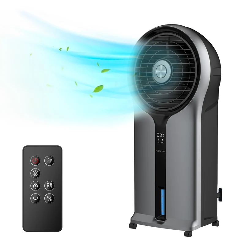 Raffrescatore Evaporativo ad Acqua 110W Portatile, Silenzioso, Serbatoio 5,5L