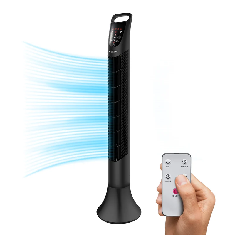 Ventilatore Colonna 40W con 3 Velocità, 2 Modalità e Telecomando Incluso