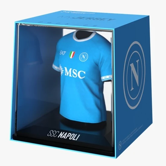 Splink FanCollex - Maglia SSC Napoli Home 25/26 Jersey 10cm Figure Calcio Da Collezione