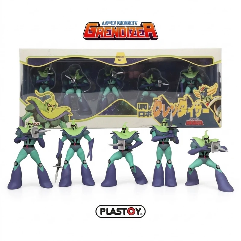 Plastoy Ufo Robot Grendizer: Vegan Soldiers Mini Figure - Set Da Collezione