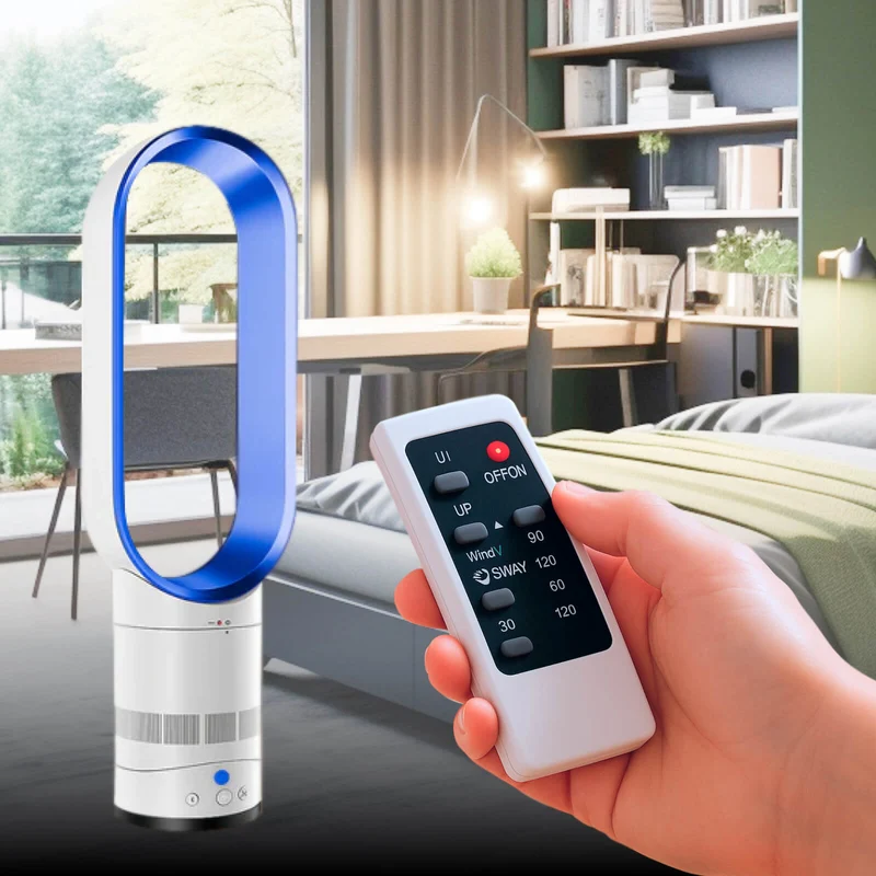 Advanced bladeless oscillating fan with remote control