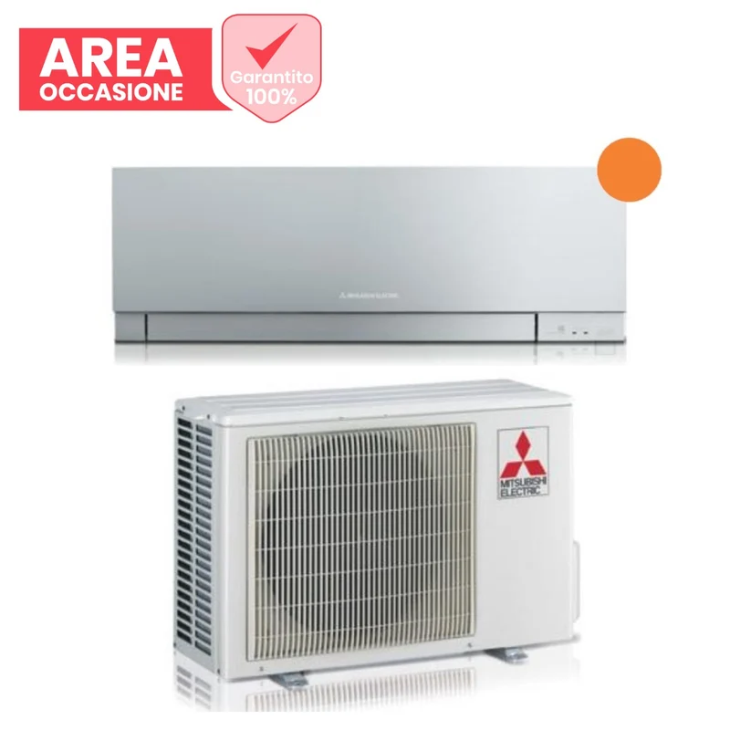 AREA OCCASIONI Climatizzatore Condizionatore Mitsubishi Electric Inverter Kirigamine ZEN R-32 Silver 12000 btu MSZ-EF35VGKS Argento Wi-Fi Integrato -(Novità)