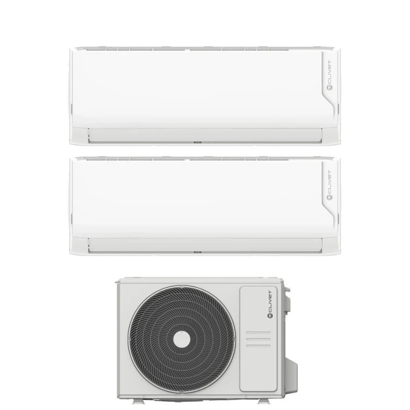 Condizionatore Dual Split Clivet Cristallo2 9+9 con MU2-Y 41M R-32 Wi-Fi Integrato