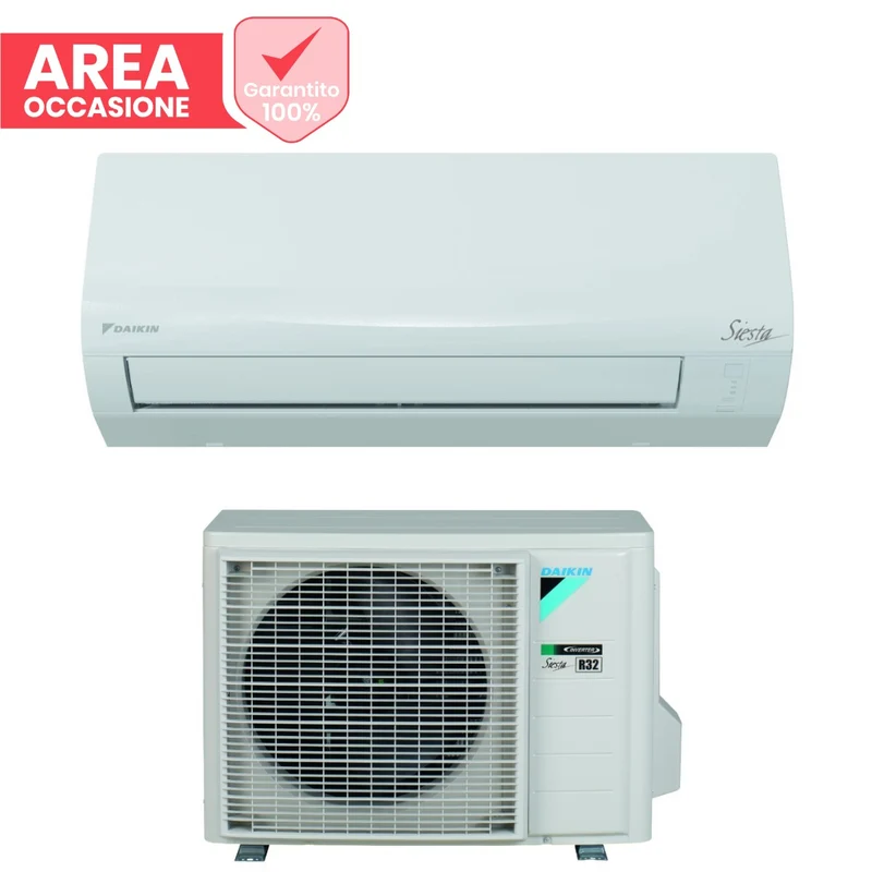 AREA OCCASIONI Climatizzatore Condizionatore Daikin Inverter serie SIESTA ATXF-E 9000 Btu ATXF25E + ARXF25E R-32 Wi-Fi Optional Classe A++/A+