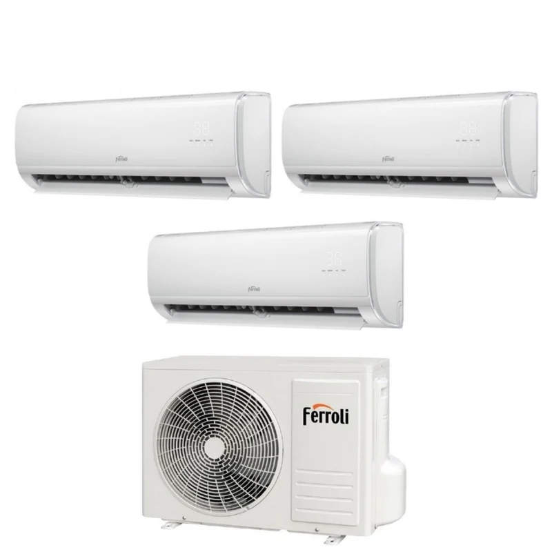 Condizionatore Trial Split Ferroli Giada M 9+12+18 con 27-3 R-32 Wi-Fi Integrato