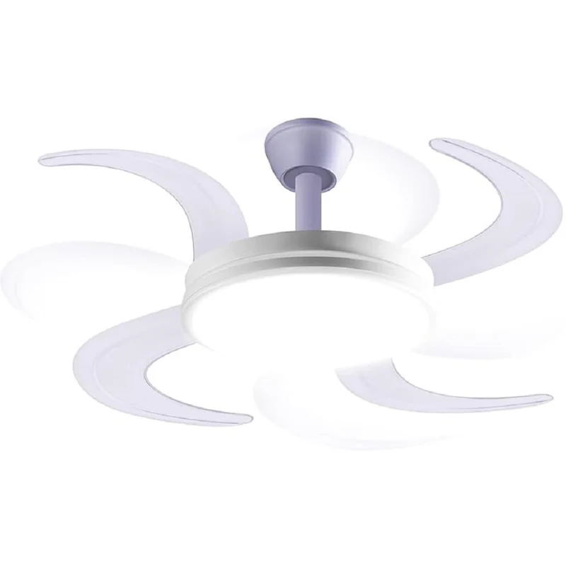 Ventilatore a Soffitto 4 Pale a Scomparsa con Luce