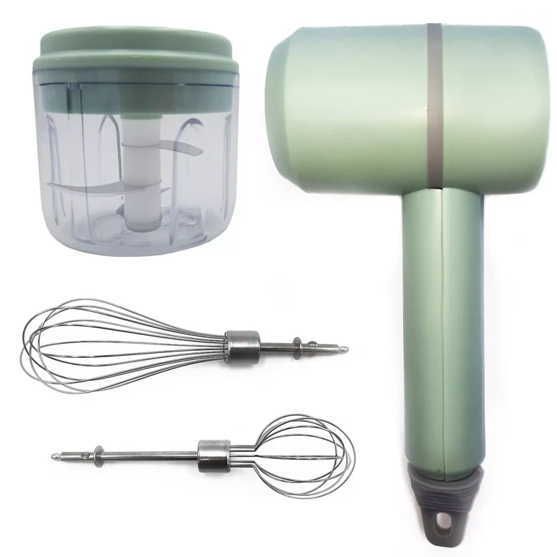 Frullatore a Immersione 3in1 Ricaricabile con Lame in Acciaio Inox