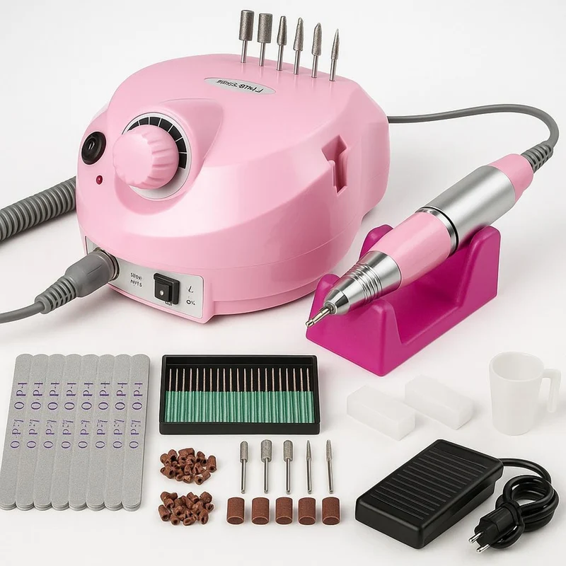 Fresa Unghie Elettrica 30000 RPM con Pedale Professionale