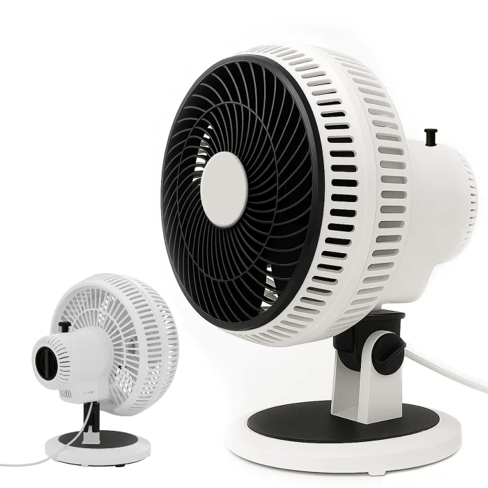 Ventilatore da Tavolo 7" Silenzioso 20W con Oscillazione 80°