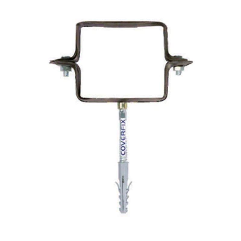 Collare per Discese Pluviali Quadro T. Moro 100 mm Cx 50 Pezzi