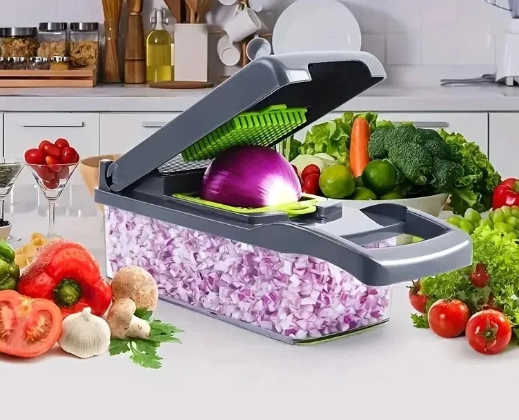 Multifunctional Chopper, Slicer, and Grater Set