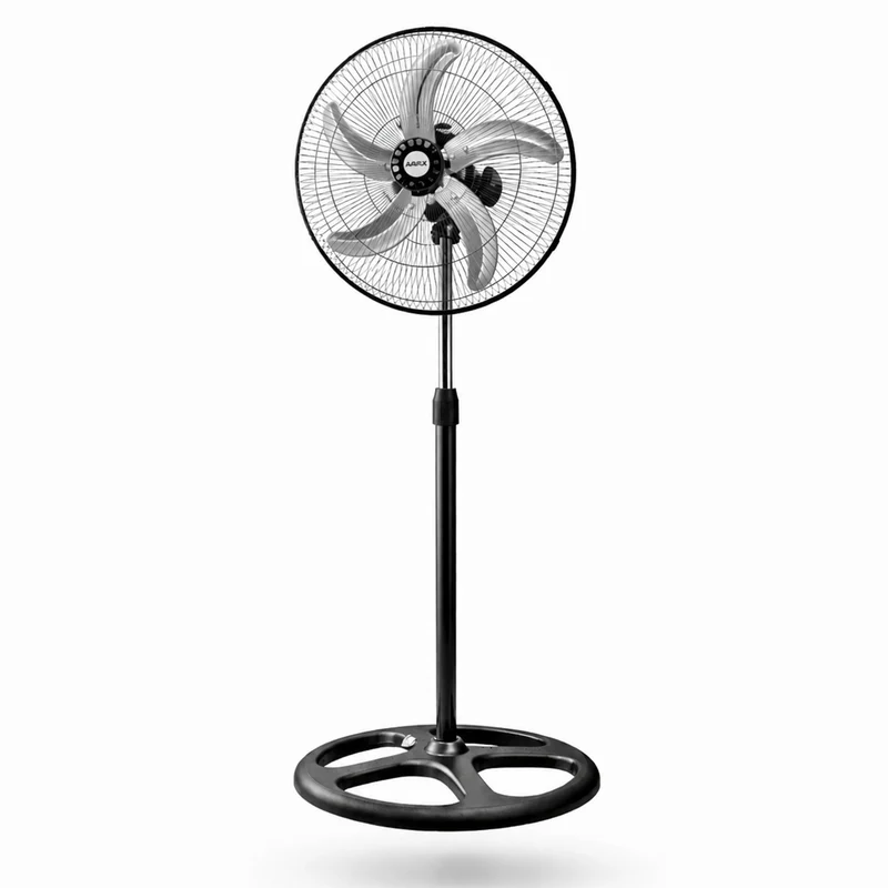 Ventilatore a Piantana 5 Pale Metallo 3 Velocità 130 cm 75w