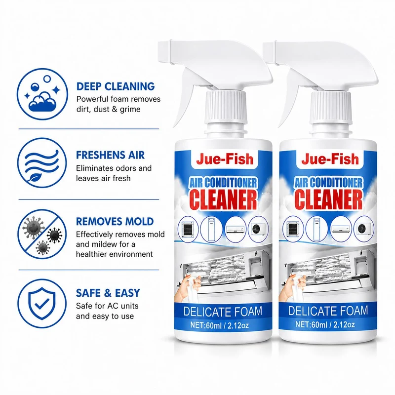 Air Conditioner Cleaning Foam Set of Two Sprays