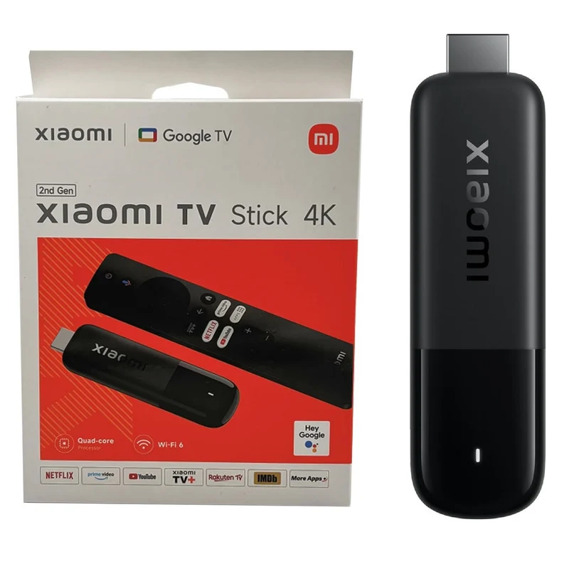 Xiaomi Tv Stick 4K OB6-EU 2nd Gen Smart Tv Android Tv Uhd Chiavetta Tv Box