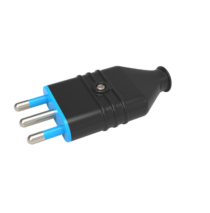 Spina 16a 2p+T Serie Heavy Duty Nera 250v