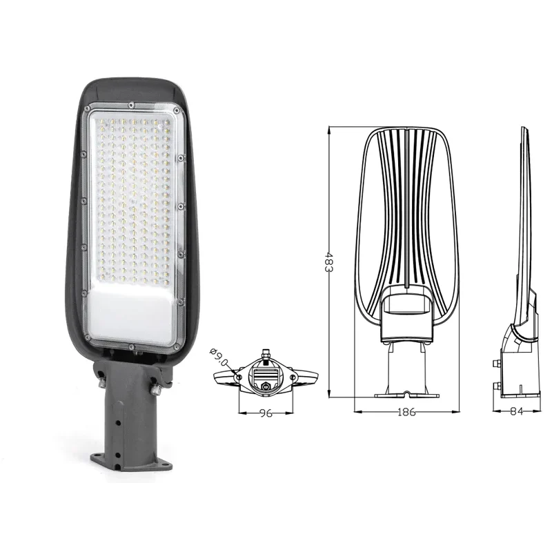 Lampione Stradale Led Dob Slim 100w