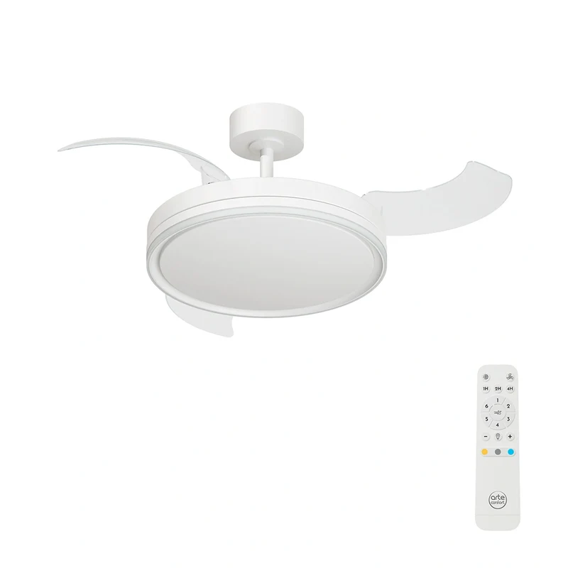 Ventilatore Notus 30w Led 3pale Estr. Bianco
