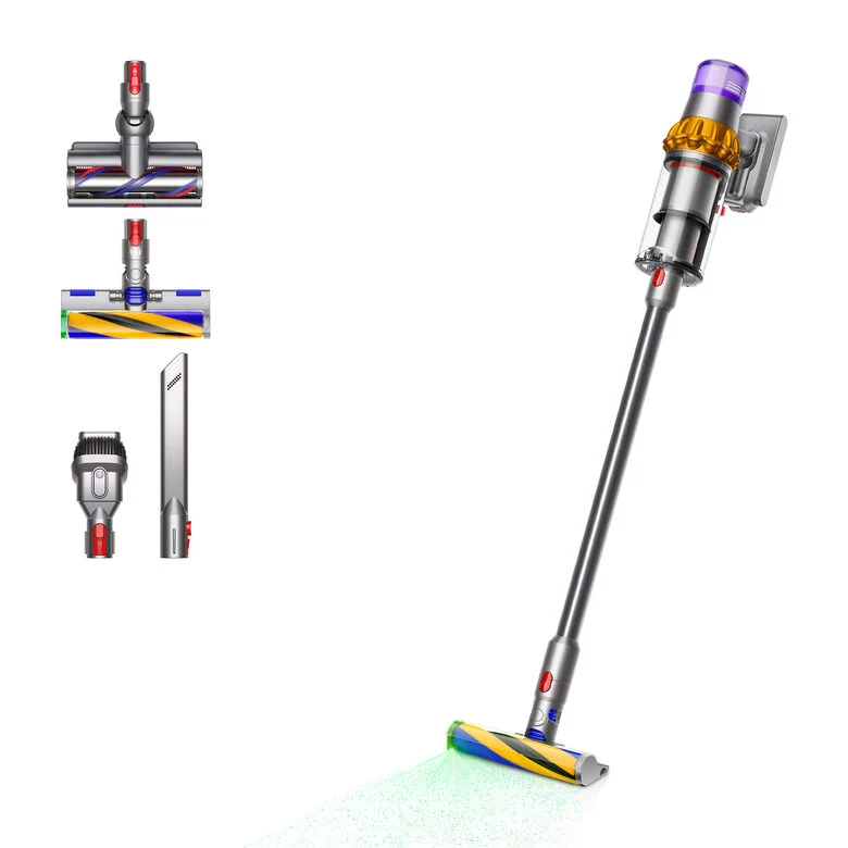 Dyson V15 Detect Absolute aspirapolvere senza filo Nichel/Giallo