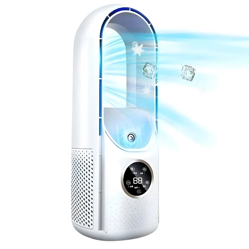 Portable air cooler Quiet compact bladeless cooling system