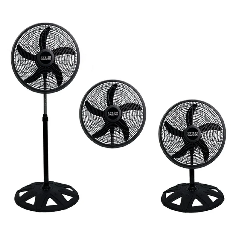 Ventilatore Piantana Nero 3 In 1 50x130 Cm 75 W