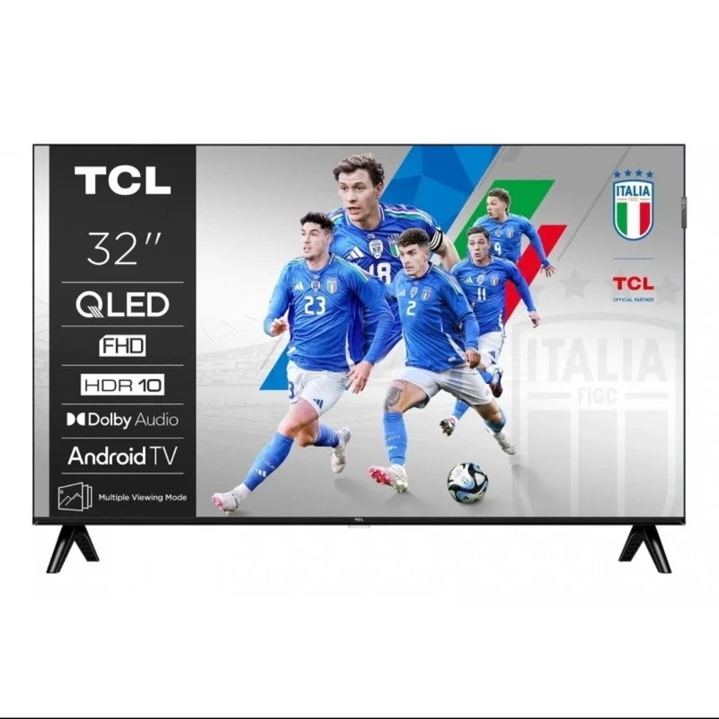 TCL 32" Smart TV QLED 32S59K FHD 60Hz HDR Nero Android TV Italia (Black)