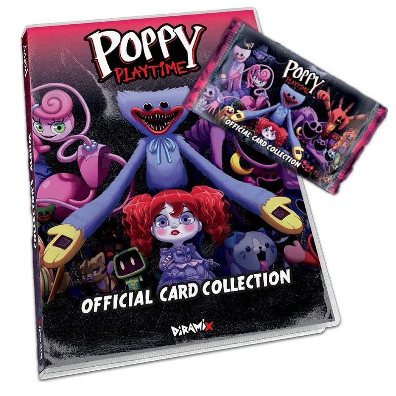 Poppy Playtime TCG Raccoglitore Carte Da Collezione + 1 Busta 5 Card - Da Collezione