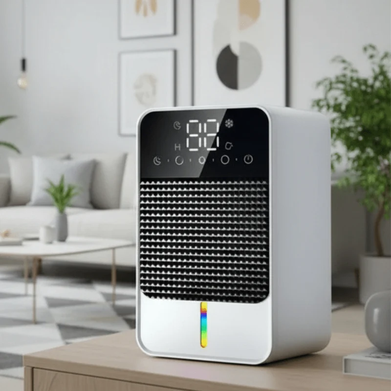 Home Air Dehumidifier with LED Touch Panel and 1500ml Compressor Tank