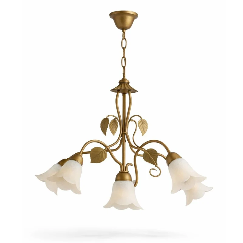 Lampadario Interno Vintage in Vetro per Elegante Illuminazione