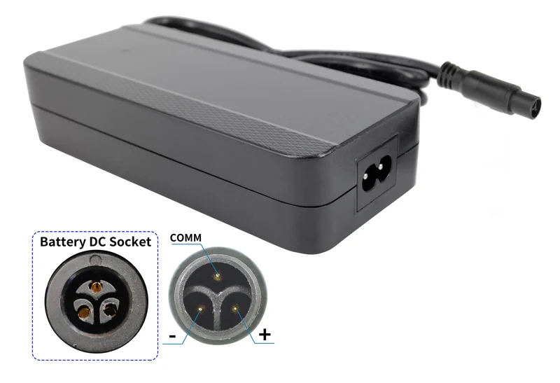 42V 2A Smart Charger für 36V E-Bike Akku | 3-poliger Stecker (kompatibel mit Greenway YJ145)