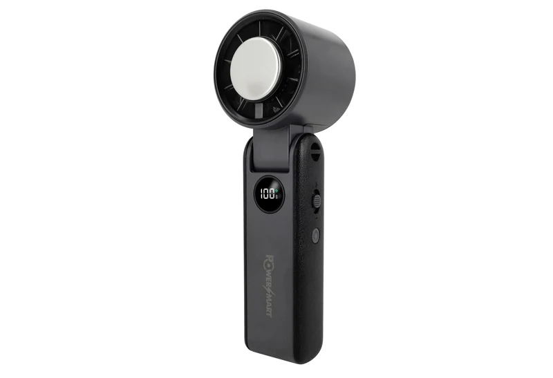Faltbarer Handheld-Ventilator | Eis-Kühlplatte & 100-Gang Smart Display