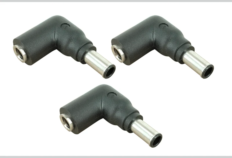 C6 DC-Netzteil-Stecker: 5,5 mm x 2,5 mm Buchse auf 6,5 mm x 4,5 mm Stecker mit Mittelstift
