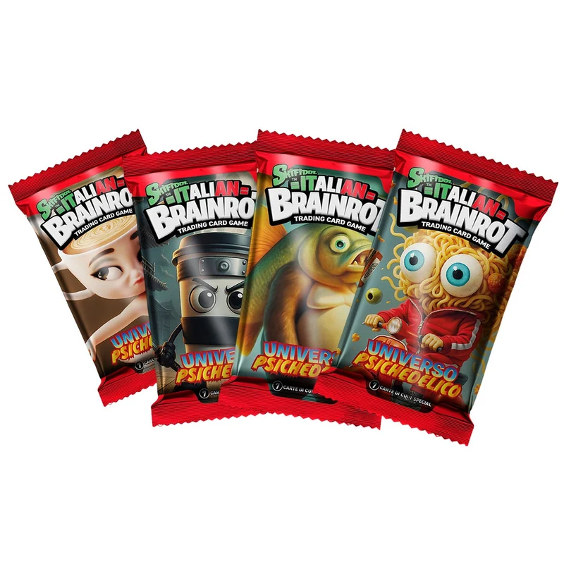 Skifidol Italian Brainrot Tcg Universo Psichedelico 1 Busta (7 Carte) Ita Nuova