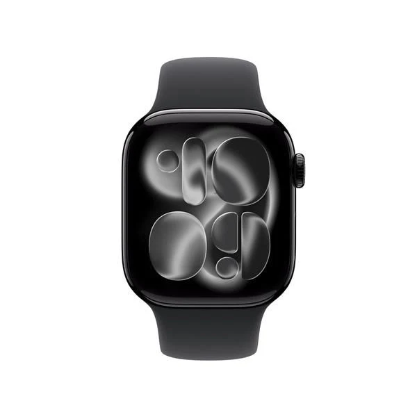 Aw s11 gps+cellular 42mm jet black aluminium case with black sport band - s/m - MF834QL/A