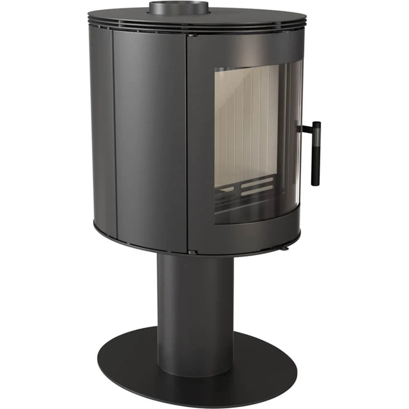 Stufa a Legna 5,5/9KW in Acciaio Flig Sanford Nera