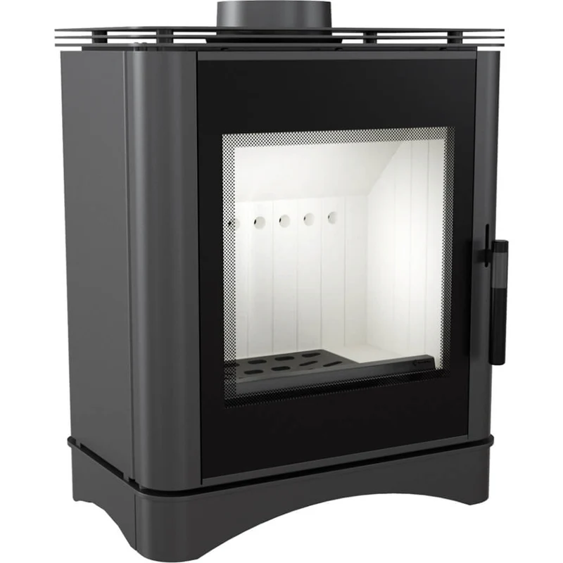 Stufa a Legna 3,5/8KW in Ghisa e Acciaio Flig Yonkers 130 Nera