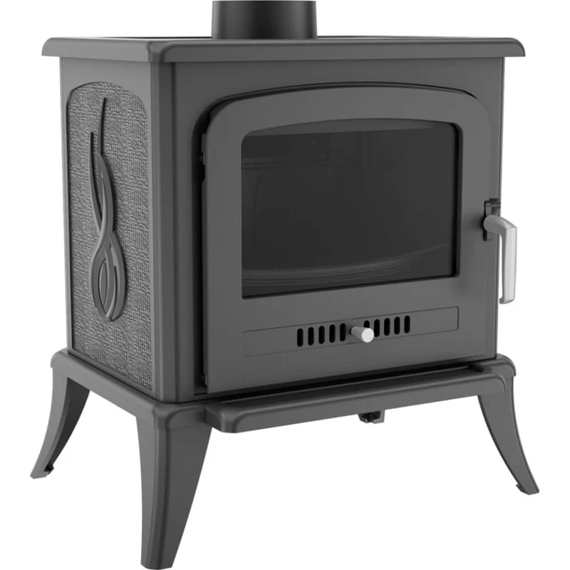 Stufa a Legna 3/8KW in Ghisa Flig Sitka Nera