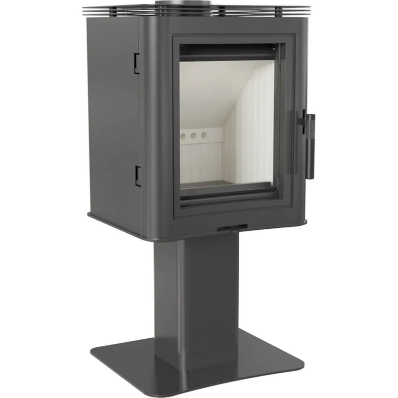 Stufa a Legna 5,5/9KW in Acciaio Flig Orlando Nera