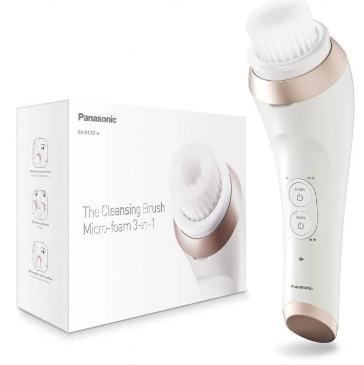Panasonic Spazzola Detergente Pulizia Viso Con Micro-Schiuma 3In1 Bianco Eh-Xc10